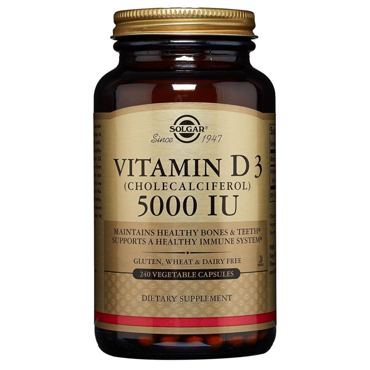  솔가 비타민 D3 5000IU 베지터블 캡슐 240개입