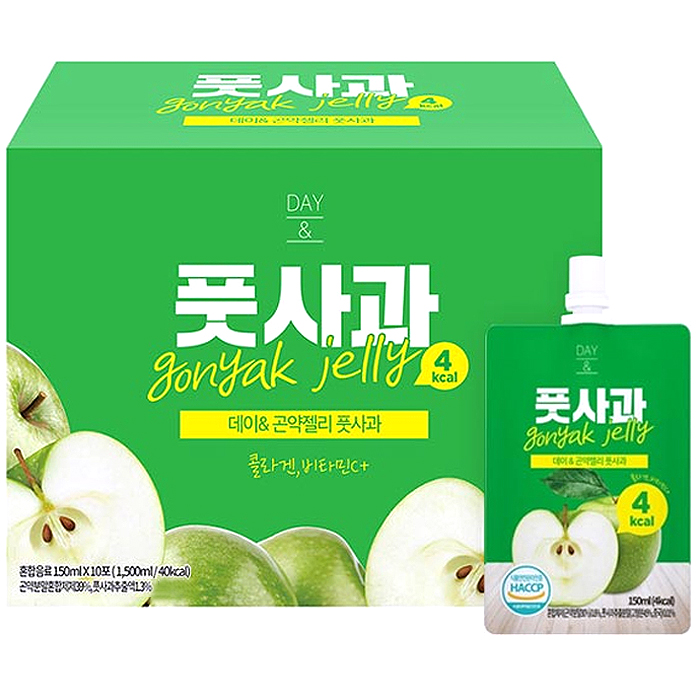  데이앤 곤약젤리 풋사과 150ml 10팩