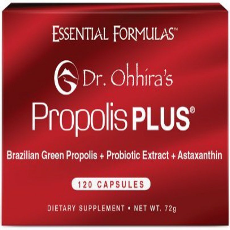 Essential Formulas Dr. Ohhira's Propolis Plus 120 Capsules 비염에좋은약 비염에좋은영양제 프로폴리스6000 면역력높이는영양제 코스트코프로폴리스 트루블루프로, 1개, 1