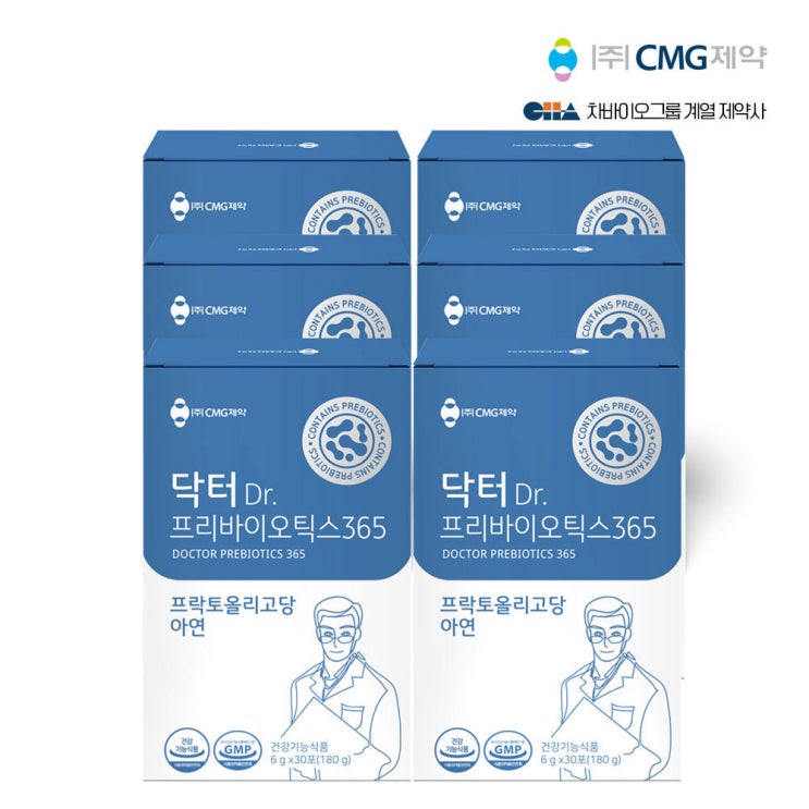 CMG제약 차바이오 닥터 프리바이오틱스 365, 6박스, 180g 추천해요