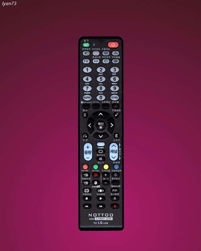  NOTTOO LG 리모컨 COMBO-2200 품질이 압권!