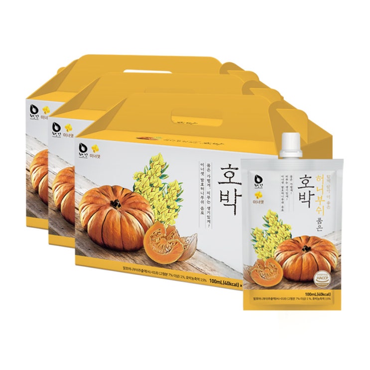  쇼핑정보,  이너셋 허니부쉬 품은 호박즙 100ml 72개 : 오늘의 특가