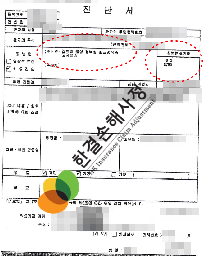 급성 심근경색 진단 후 보험 컨설팅 후기 고지혈증 보험
