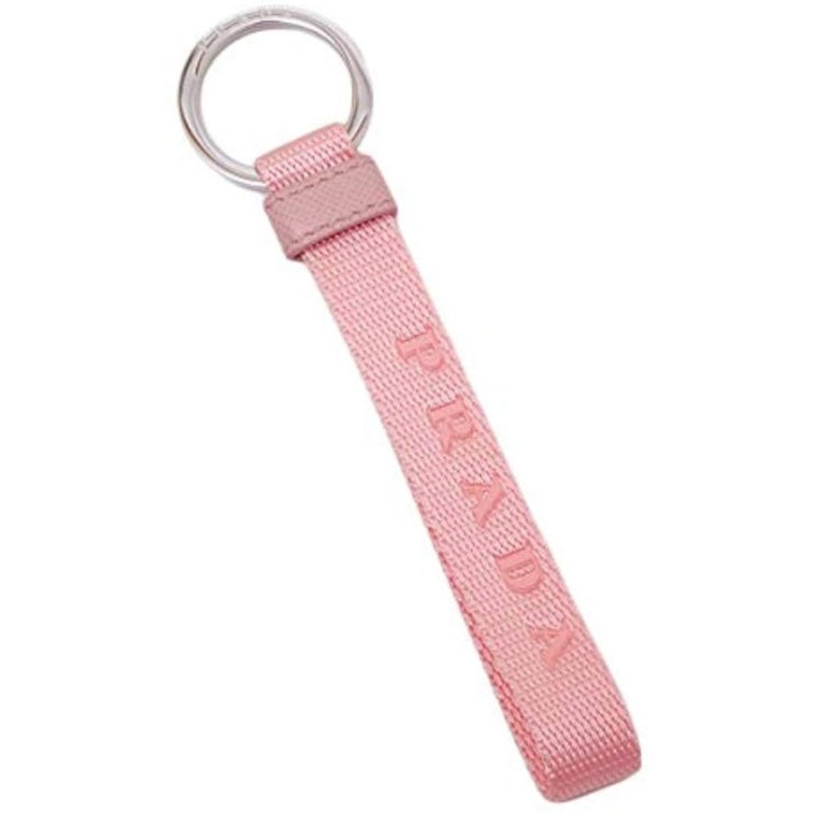  프라다 PRADA NASTRO 캔버스 로고 열쇠 고리 핑크 여성 2PT005 2CD1 F0228 BABY 1
