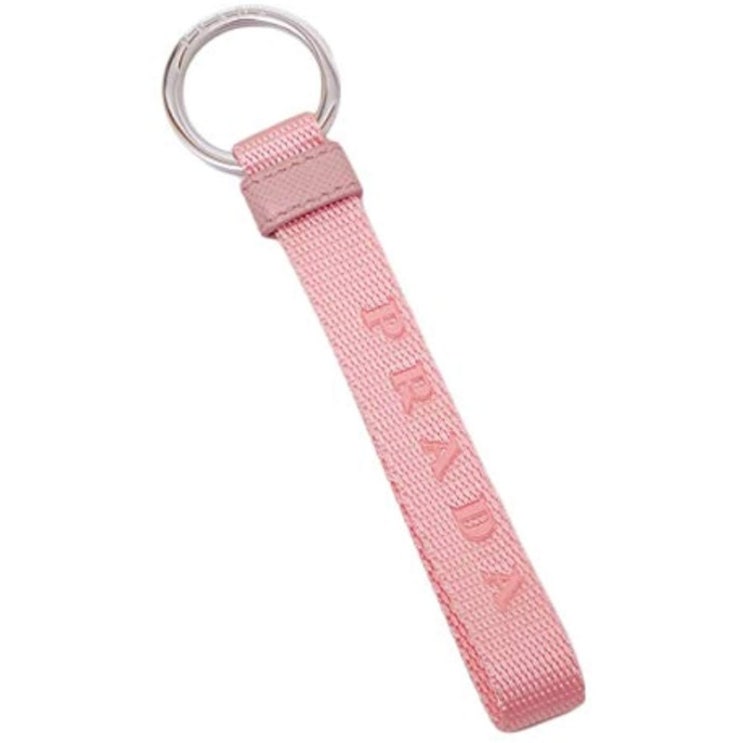   프라다 PRADA NASTRO 캔버스 로고 열쇠 고리 핑크 여성 2PT005 2CD1 F0228 BABY 1