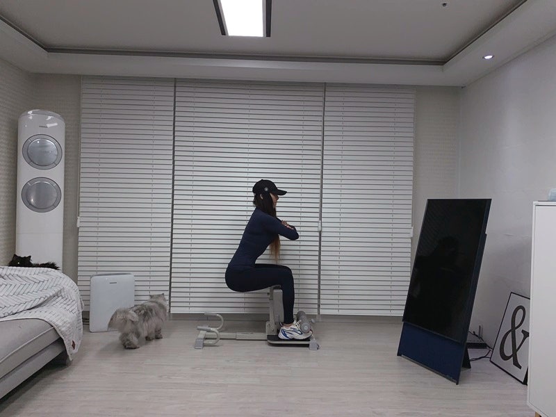 숀리 스쿼트머신 사용법 익히며 집에서 스쿼트 홈트로 해본 후기!