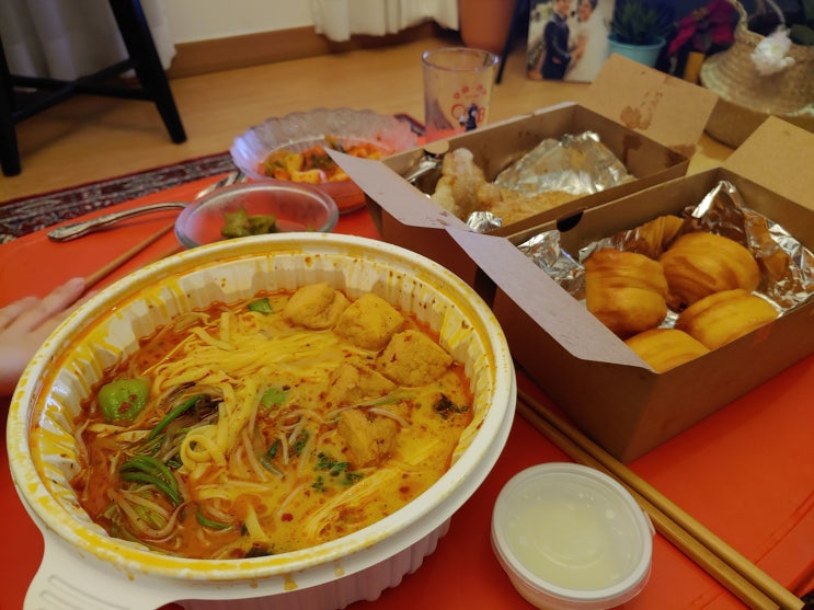  탕화쿵푸마라탕, 꿔바로우, 꽃빵튀김 배달 파먹기