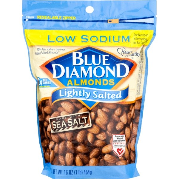 블루다이아몬드 아몬드, Lightly Salted, 454g 추천해요 블루다이아몬드 아몬드, Lightly Salted, 454g 추천해요