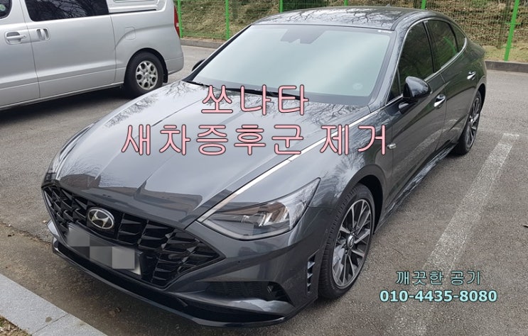  아산시 새차 구입 후 쏘나타 새차증후군 제거, 신차냄새 없애는 방법, 눈 따가움, 울렁거림 - 깨끗한 공기 만들기