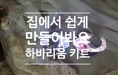  집에서 쉽게 만들어봐요 반짝반짝 하바리움 키트
