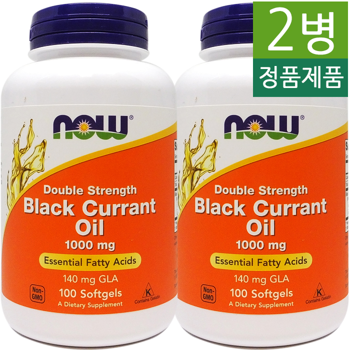  NOW FOOD 더블스트랭스 블랙커런트 오일 1000mg 100젤 2병 추천해요