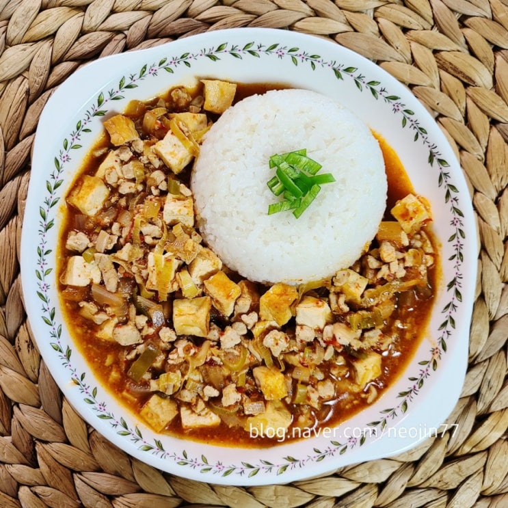 Jinny's 마파두부덮밥 만들기 우리집 식탁에서 맛보는 중식풍 밥상