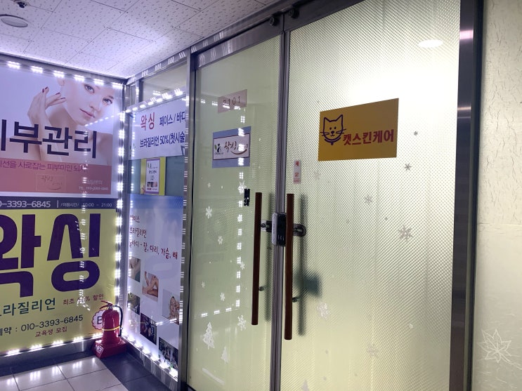  [구로역 피부관리 : 왁싱 고양이]