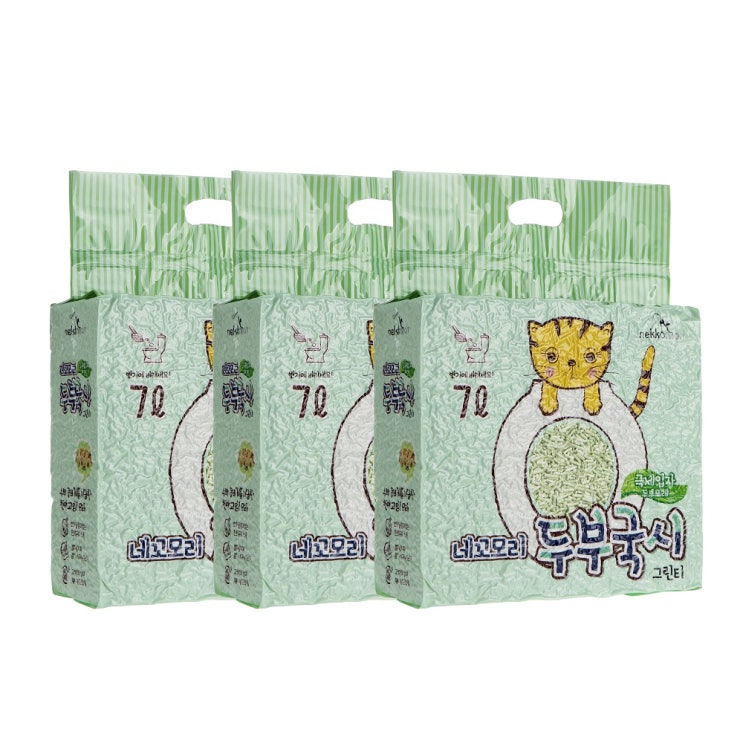 (로켓배송)네꼬모리 두부국시 고양이 모래 그린티, 7L, 3개입 추천해요 (로켓배송)네꼬모리 두부국시 고양이 모래 그린티, 7L, 3개입 추천해요