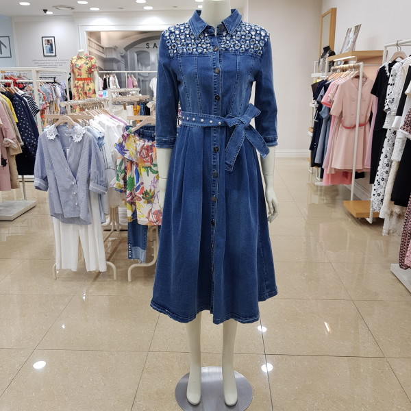 샤틴 펀칭 데님 롱원피스 (s192c639) 가격정보 샤틴 펀칭 데님 롱원피스 (s192c639) 가격정보