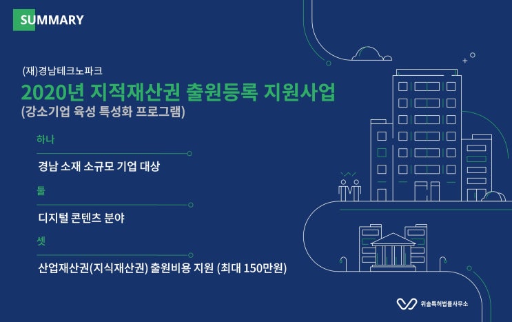  [출원지원][경남][디지털콘텐츠] 2020년 지적재산권 출원·등록 지원사업(강소기업 육성 특성화 프로그램)