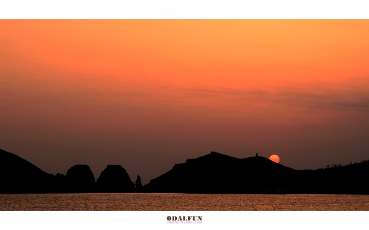  제주 차귀도 일몰, 풍경사진과 인물사진
