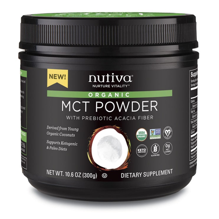 Nutiva MCT 파우더, 언플레이버드(Unflavored), 300g 추천해요