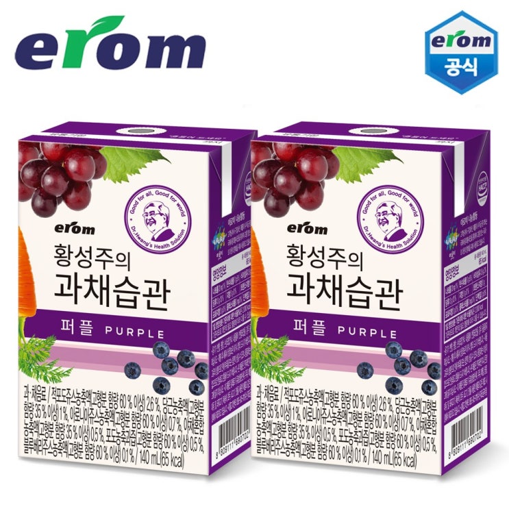 이롬 황성주 과채믹스 퍼플 140mlX48팩, 48팩, 140ml 가격정보