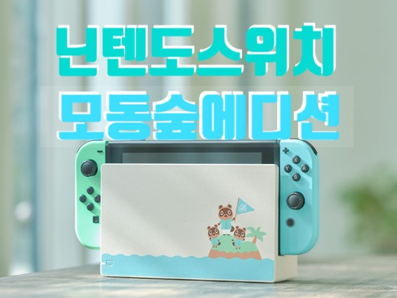  오늘 모동숲 에디션 신규 주변기기 가 출시 된다던데?