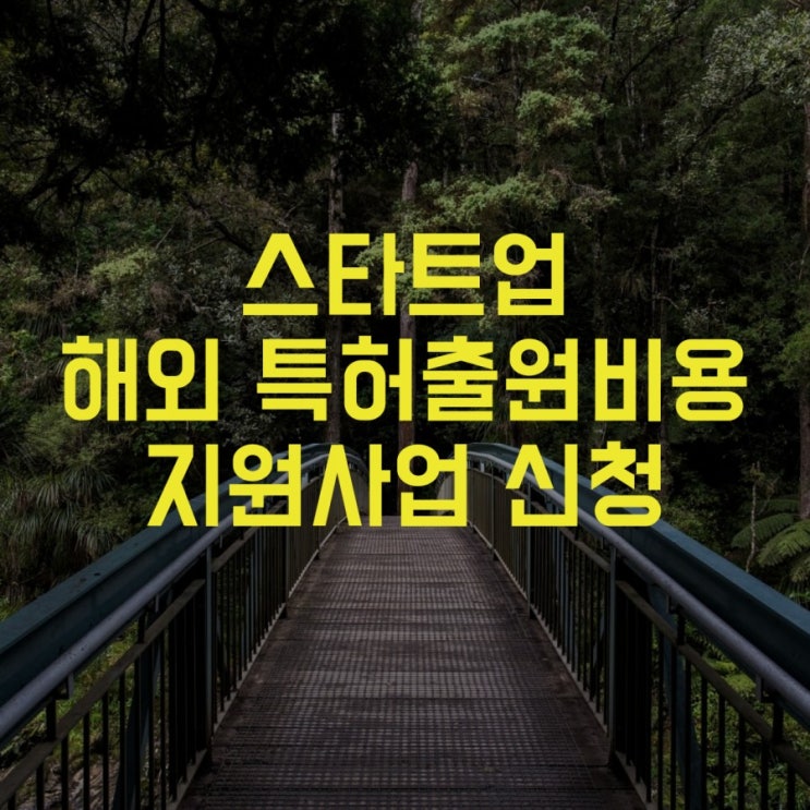  스타트업 해외 특허 비용 사업 안내(서울 소재)