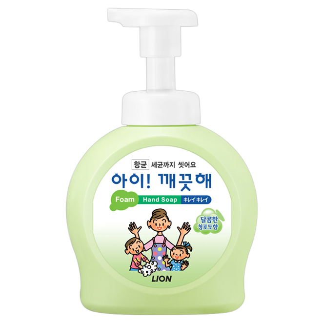  {리뷰가좋은상품 베스트6} 아이깨끗해 - 아이깨끗해 핸드워시 청포도, 490ml,  (With 창업과생활꿀팁 소식)