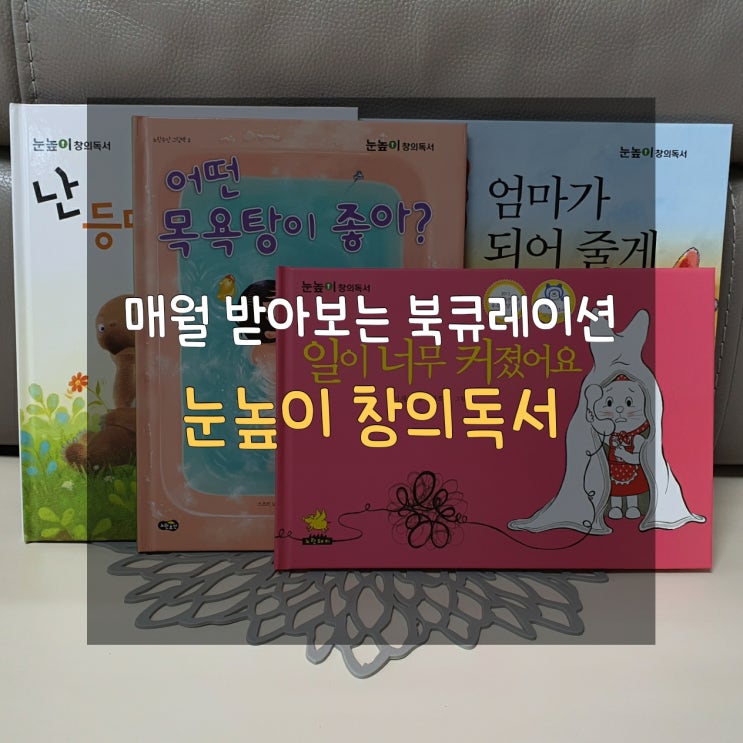  책육아 4년차 엄마의 꼼꼼한 선택 눈높이 창의독서