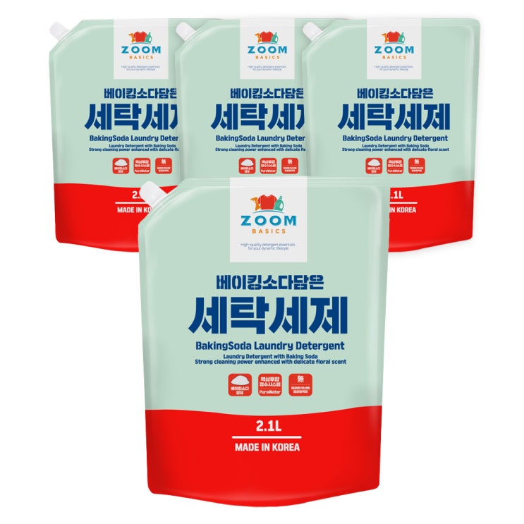 (로켓배송)줌 베이직 베이킹소다 담은 액체 세탁세제, 2.1L, 4개 가격정보 (로켓배송)줌 베이직 베이킹소다 담은 액체 세탁세제, 2.1L, 4개 가격정보