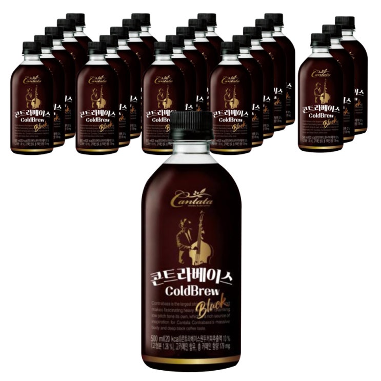  <꿀딜>칸타타 콘트라베이스 콜드브루 블랙, 500ml, 24개 최저가 정보 공유