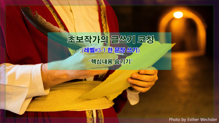  [한 문장 쓰기] 핵심내용 숨기기