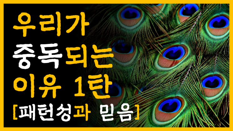  우리가 중독되는 이유 1탄 [feat. 패턴성(patternicity)과 믿음]