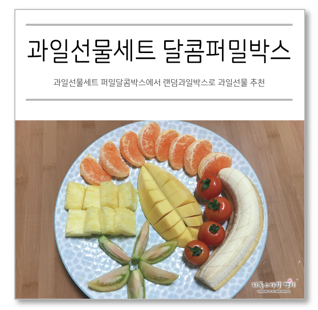  과일선물세트 퍼밀달콤박스에서 랜덤과일박스로 과일선물 추천