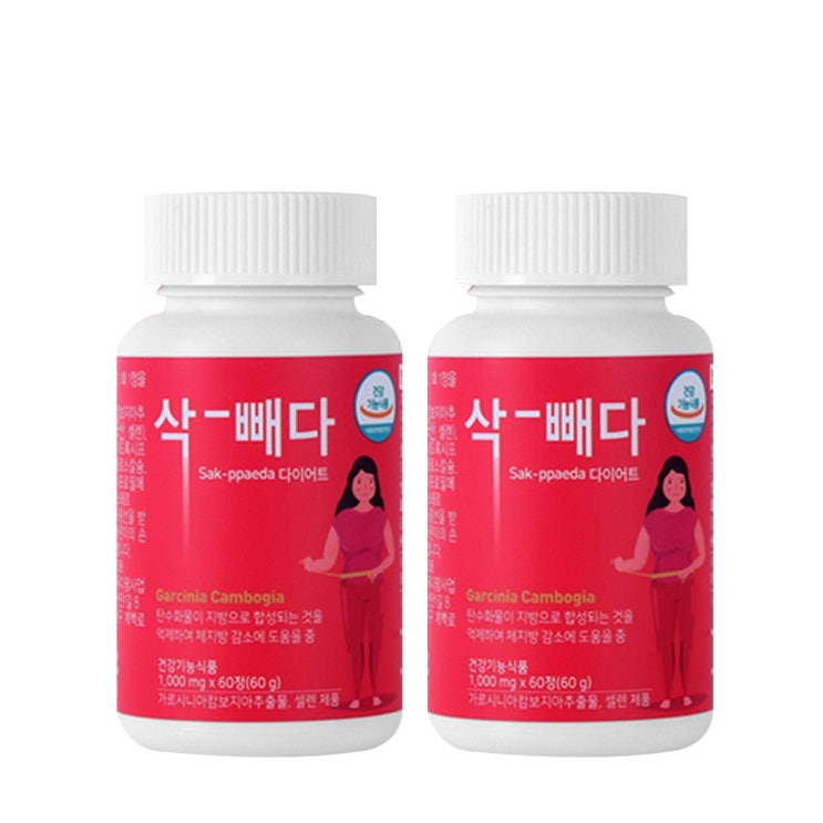 웰빙플러스 삭빼다 단기간 다이어트보조제 고함량 가르시니아 체지방분해, 60g, 2개 추천해요 웰빙플러스 삭빼다 단기간 다이어트보조제 고함량 가르시니아 체지방분해, 60g, 2개 추천해요