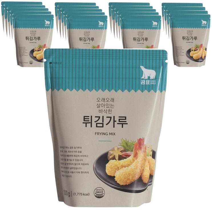 곰표 튀김가루 500g, 20개 추천해요 곰표 튀김가루 500g, 20개 추천해요