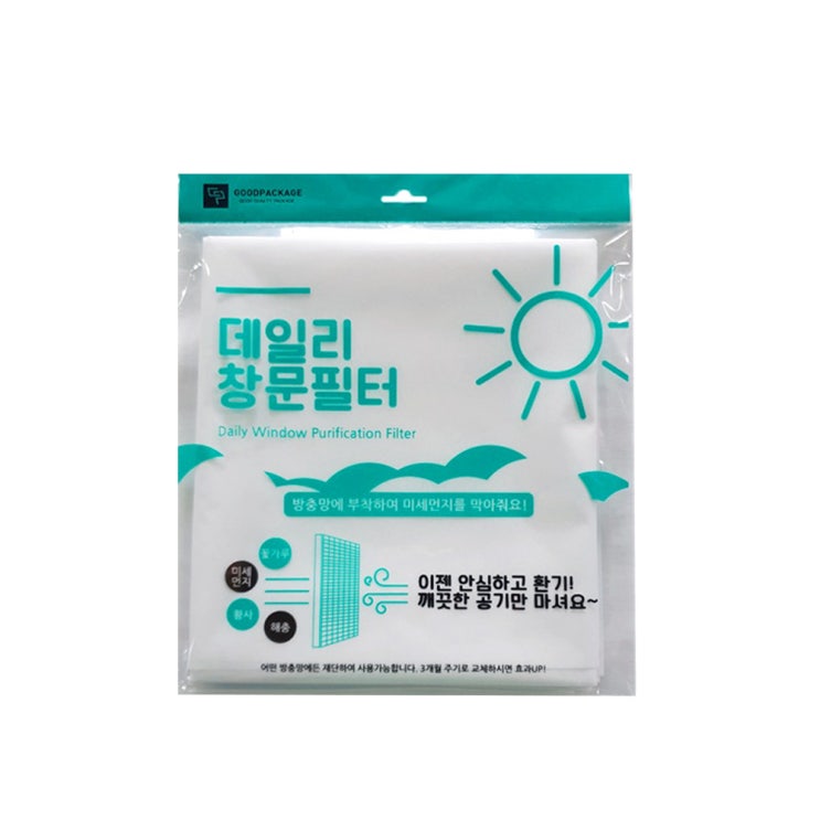 (로켓배송)데일리 미세먼지 차단 창문필터, 1개 가격정보