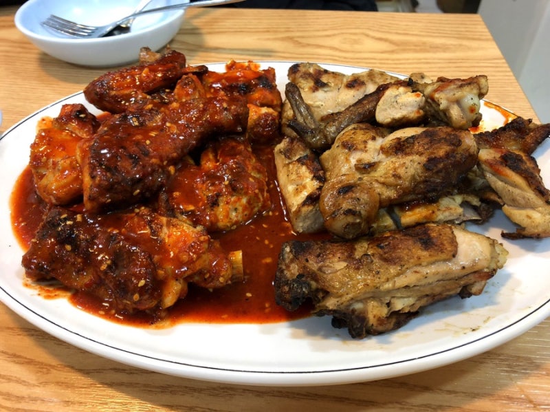 효창공원역 용문시장 맛집-원조숯불통닭바베큐