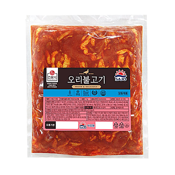 사조 진품육 오리불고기 국내산 1kgX1팩, 1개, 1kg 추천해요