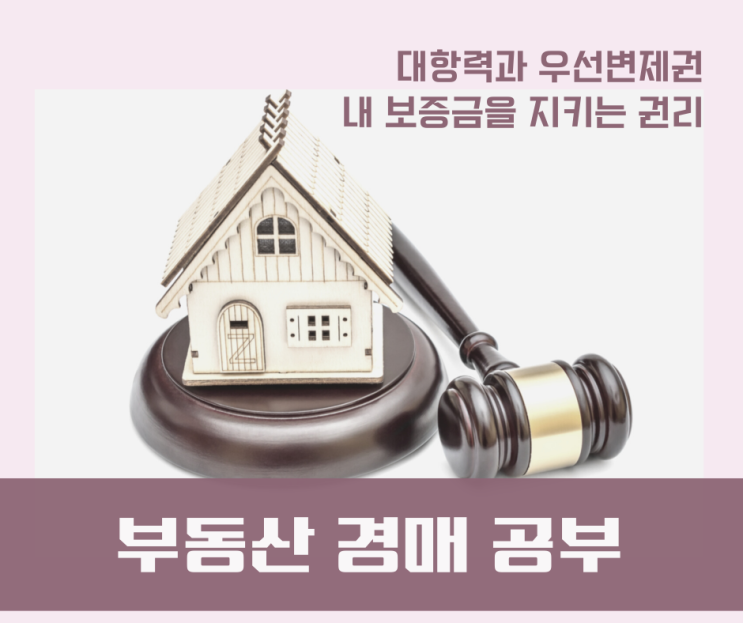  [부동산 경매] 부동산 권리분석 기초1. 대항력과 우선변제권, 내 보증금을 지키기 위한 힘