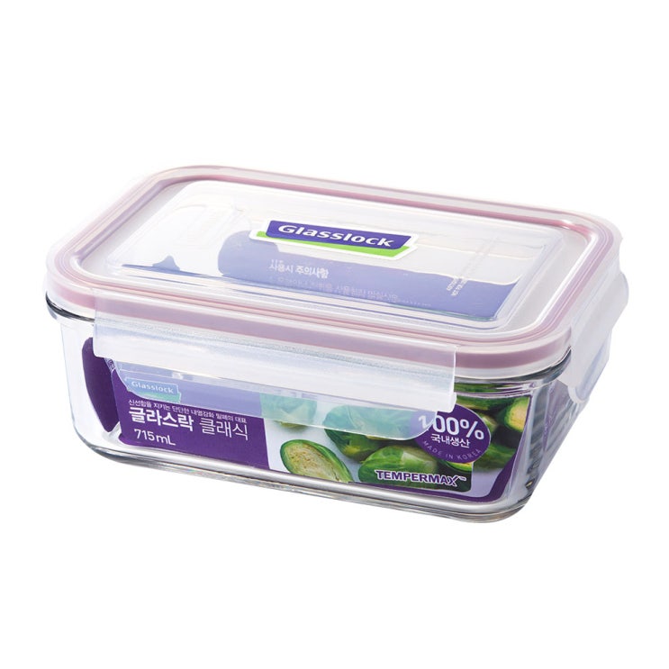 (로켓배송)글라스락 퍼플 에디션 직사각 밀폐용기, 1개, 715ml 가격정보 (로켓배송)글라스락 퍼플 에디션 직사각 밀폐용기, 1개, 715ml 가격정보