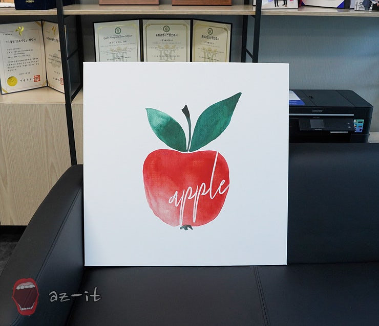 금전운 가득! 사무실 그림액자로 선택한 유홍아트 빨간사과 액자