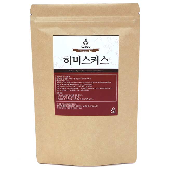 (로켓배송)티랑 히비스커스 티백, 1g, 25개입 추천해요 (로켓배송)티랑 히비스커스 티백, 1g, 25개입 추천해요