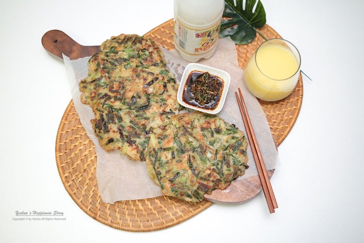  막걸리안주 한살림 해물듬뿍파전 맛있어요~