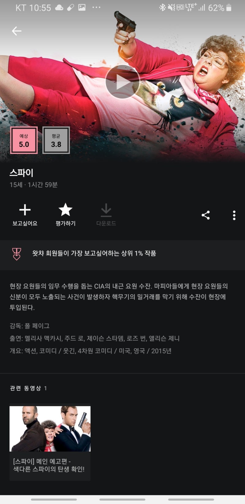 왓챠FIVE 시리즈 1편 / 왓챠추천 / 주말에 몰아보는 코미디 영화 추천 (스포살짝) : 네이버 블로그, image size:800x1644