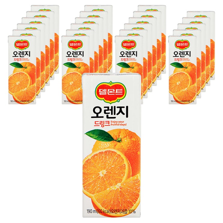 델몬트 드링크 오렌지, 190ml, 24개 추천해요