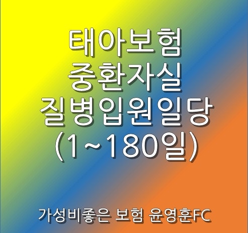 질병입원일당(1~180일, 중환자실)