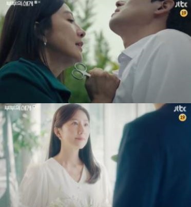  '부부의 세계' 박해준(불륜)외도 부정…김희애, 한소희 임신 알렸다[복수결심하는 김희애]2회줄거리[닥터포스터원작]김희애가 채국희를 통해 박해준에게 한소희의 임신 사실을 알렸다.