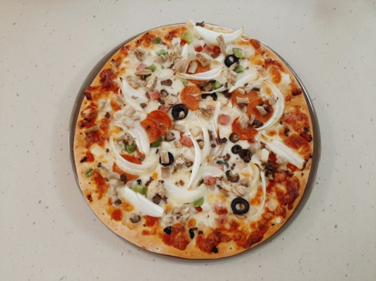  냉동피자 데우기 도우까지 맛있게