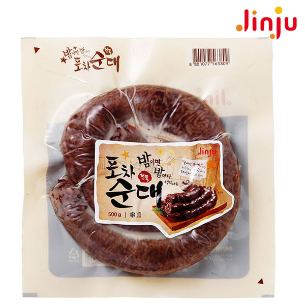  진주 포차순대 500g 정통순대 찹쌀순대 분식 병천, 1개 추천해요