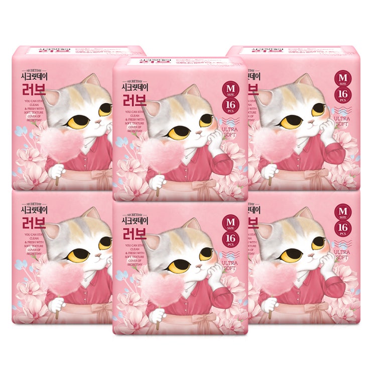 (로켓배송)시크릿데이 러브 울트라슬림 중형 생리대 날개형, 16개입, 6개 가격정보 (로켓배송)시크릿데이 러브 울트라슬림 중형 생리대 날개형, 16개입, 6개 가격정보