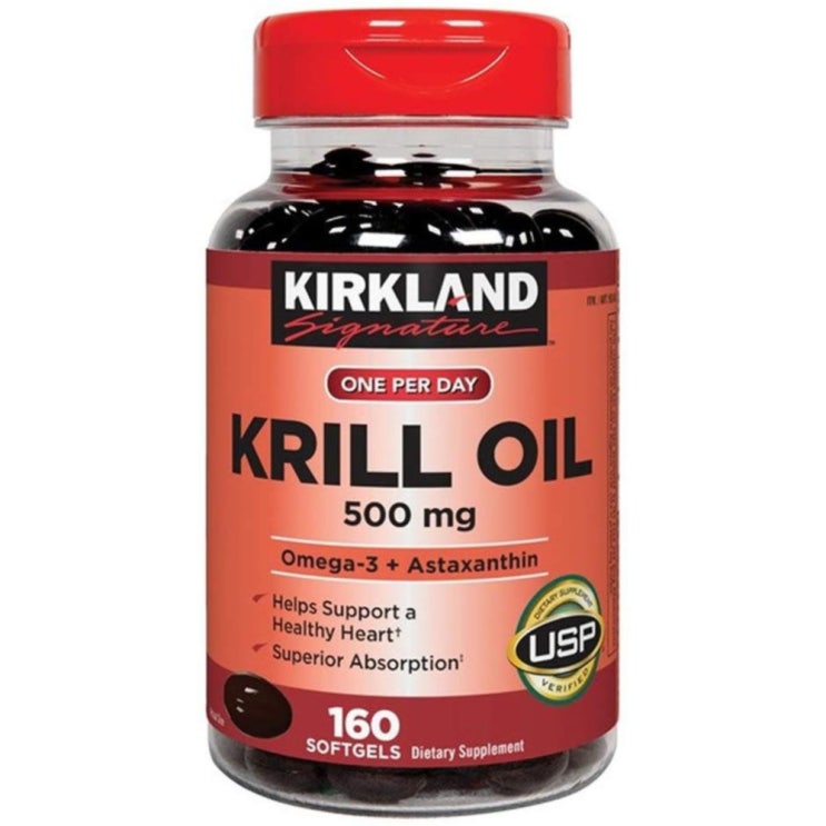  [슈퍼세일] Kirkland 커클랜드 크릴오일 500mg 160정 0개 0ml 확인해볼까요?